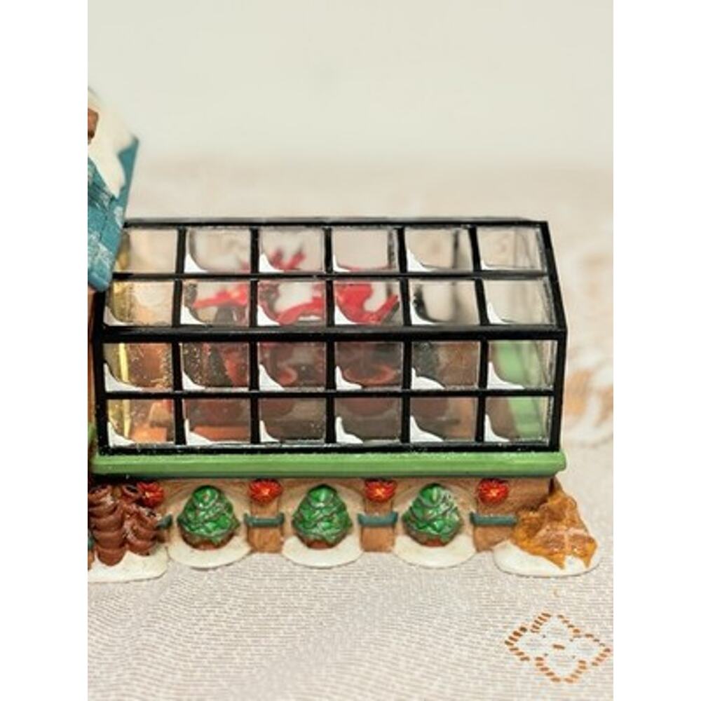 Dept 56 North Pole Series Mrs. Claus' Greenhouse Lighted Porcelain 1997-Read - Picture 4 of 16